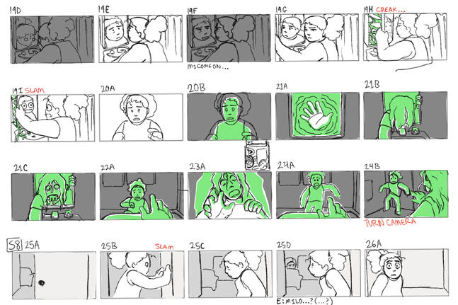 STORYBOARD FROM SCRAPPED PROJECT