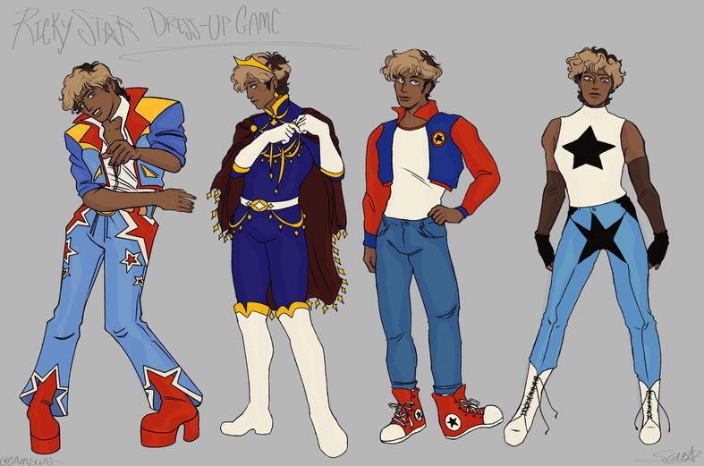 RICKY STAR COSTUME VARIANTS